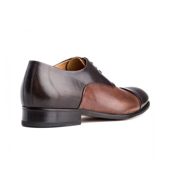 Captoe Leather Hand Painted Oxford Shoes - Image 4