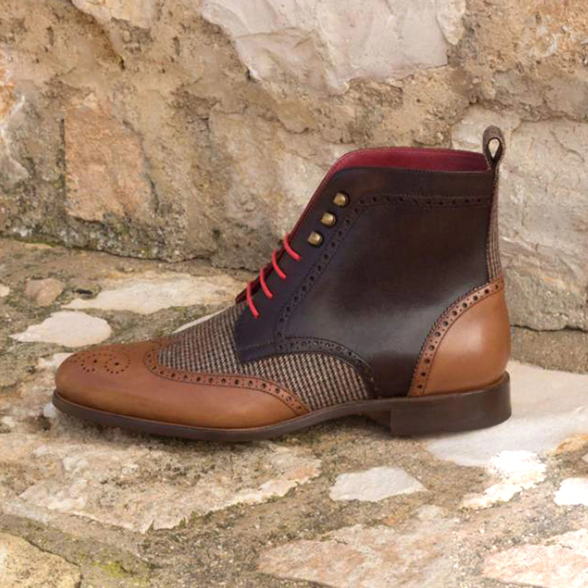 Military Brogue Boots - Image 4