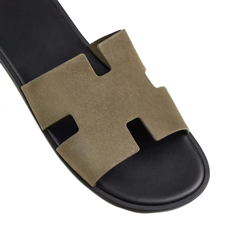 Haven Suede H Style Slip-On Olive - Image 3