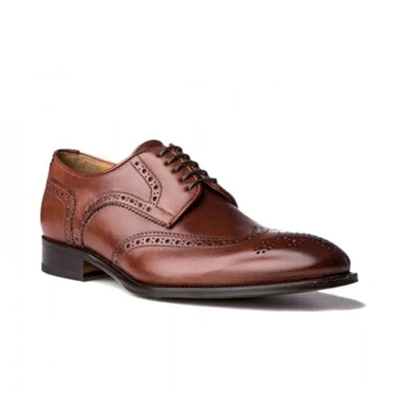 Wingtip Derby Dress up Patent Leather Shoes - Image 3