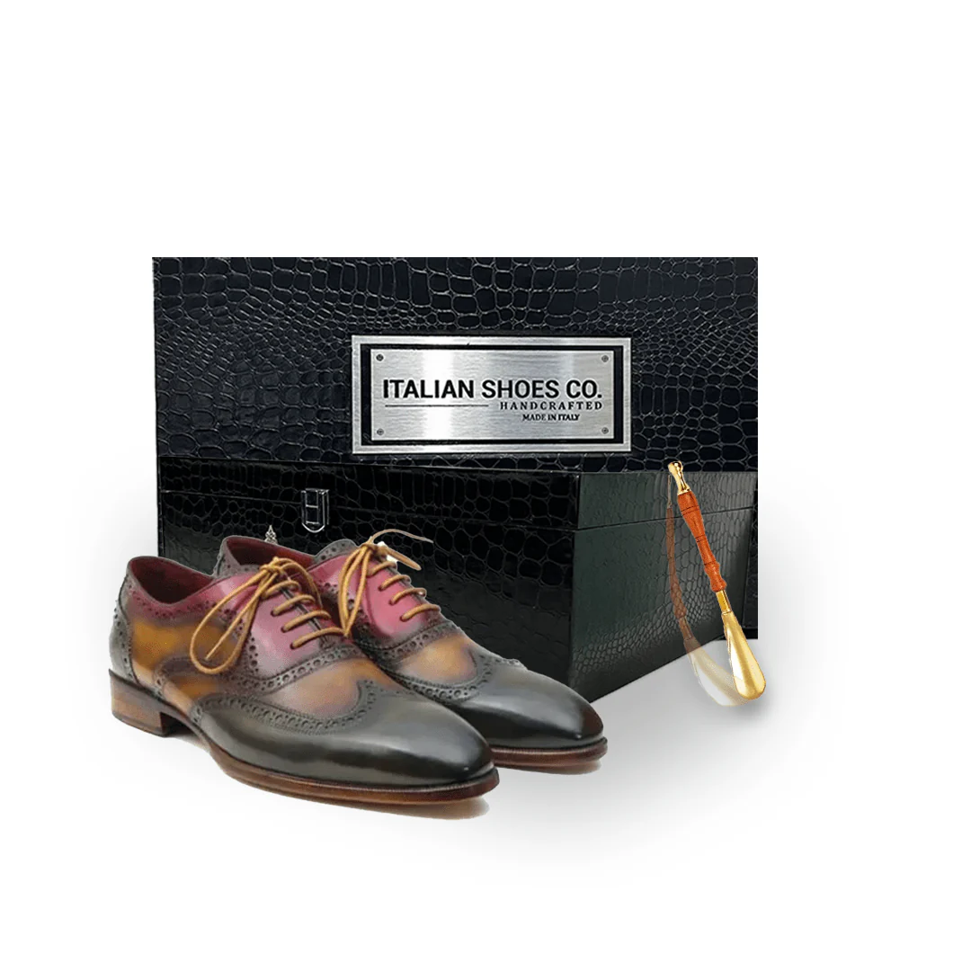 Wingtip Oxford Brown Lace Up Shoes - Image 5